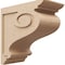 Ekena Millwork 10"W x 20"D x 20"H Classic Scroll Rough Cedar Woodgrain TimberThane Corbel, Primed Tan CORUR10X20X20SCRRCPR - alternate 1